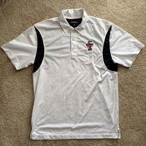 Texas Tech Petroleum White and Black Polo Shirt